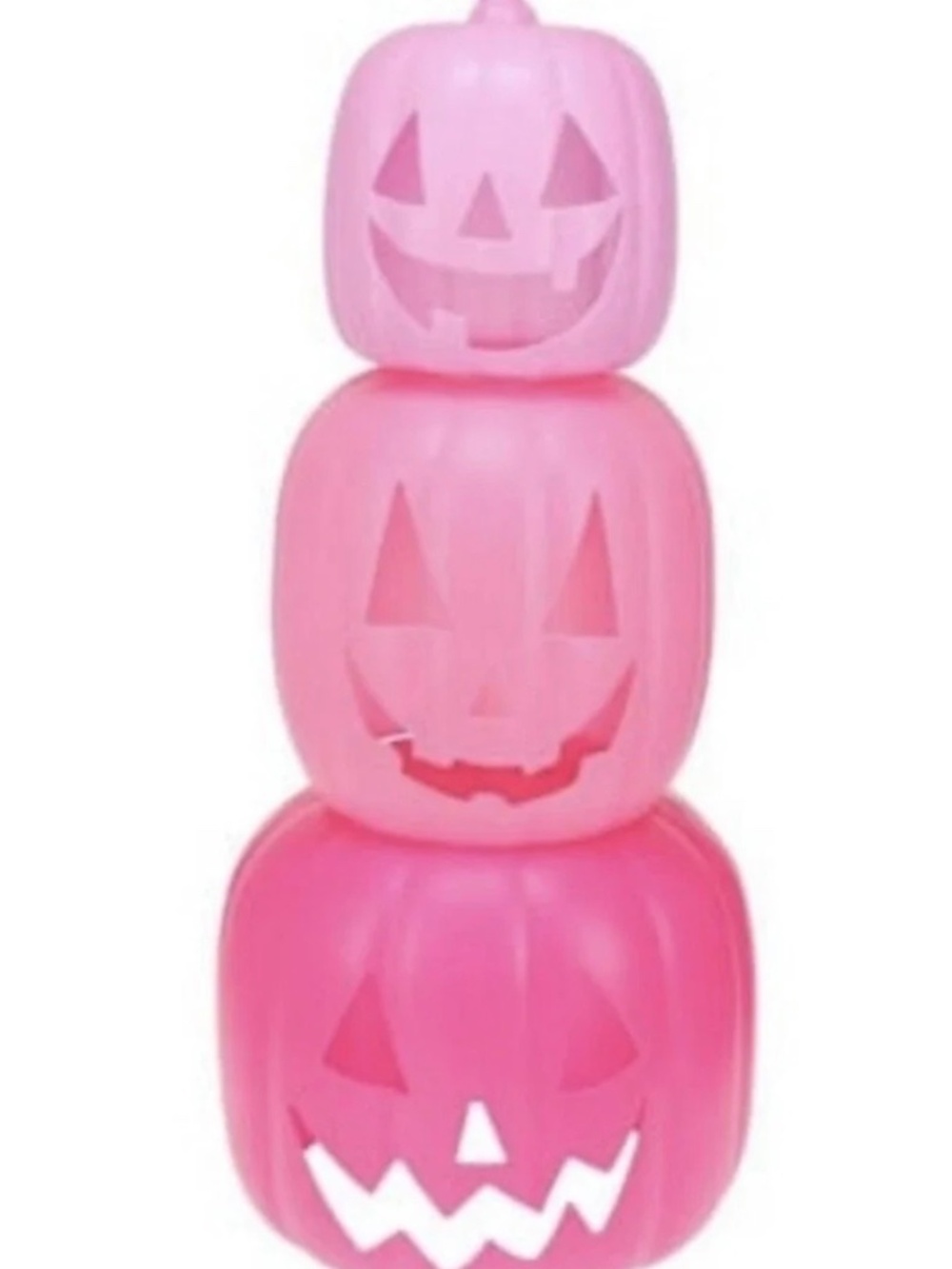 BNWT Stacked Pink Ombre Pumpkin Halloween Decor